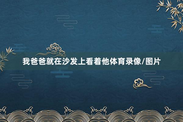 我爸爸就在沙发上看着他体育录像/图片