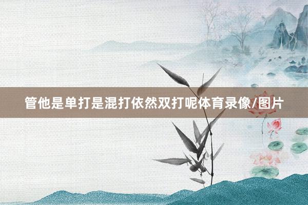 管他是单打是混打依然双打呢体育录像/图片