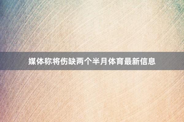 媒体称将伤缺两个半月体育最新信息