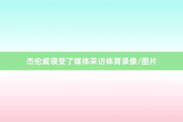 杰伦威领受了媒体采访体育录像/图片