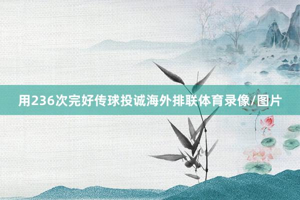 用236次完好传球投诚海外排联体育录像/图片