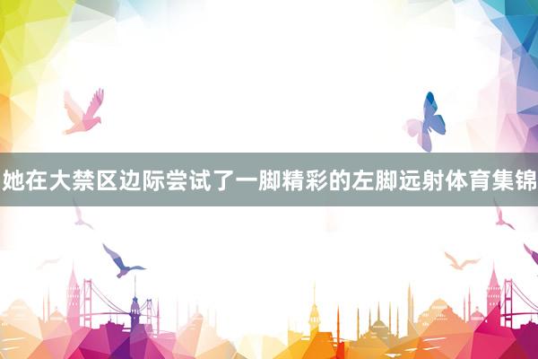 她在大禁区边际尝试了一脚精彩的左脚远射体育集锦