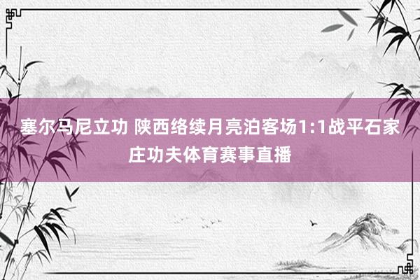 塞尔马尼立功 陕西络续月亮泊客场1:1战平石家庄功夫体育赛事直播